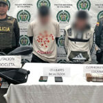 FOTOS. Con drogas, celulares y motocicletas capturaron a unos hombre en Antioquia