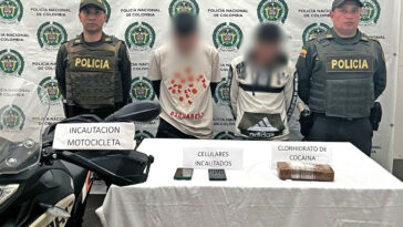 FOTOS. Con drogas, celulares y motocicletas capturaron a unos hombre en Antioquia