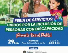 Feria de servicios “unidos por la inclusion de personas con discapacidad: ahora le toca al pueblo”
