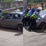 Indignante video: hombre atropella agentes de tránsito que le iban a inmovilizar carro