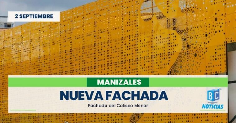 Inició la instalación de la nueva fachada del Coliseo Menor