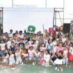 Más de 200 niños de El viajano vivieron ‘Cine al parque’