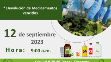 Participa este 12 de septiembre de la jornada informativa que realizará Corporinoquia sobre la ‘preparación para la recolección de residuos posconsumo’