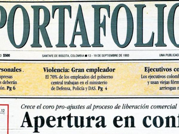 Primera edición de Portaflio impreso, 1993