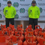 Cilindros de gas fueron recuperados por la Policía en La Ceja