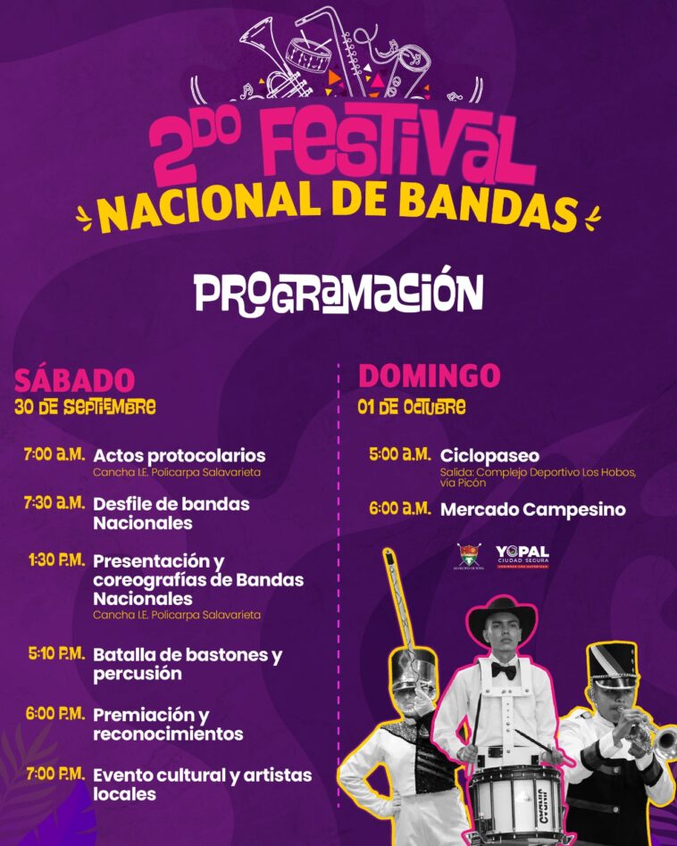 Todo listo para el segundo Festival Nacional de Bandas en Yopal