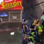 Video: a ladrón le propinaron 'patada voladora'; compañero lo dejó 'tirado' en la huida