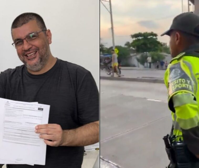 Video: candidato a alcaldía de Barranquilla insultó a policías de tránsito