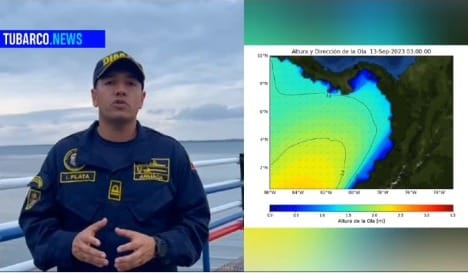 ¡Ojo con las alturas de la ola sur! entre Tumaco y la Isla Gorgona