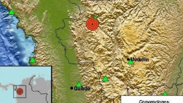 Atención: temblor de 3,5 se sintió en varias regiones de Antioquia este lunes