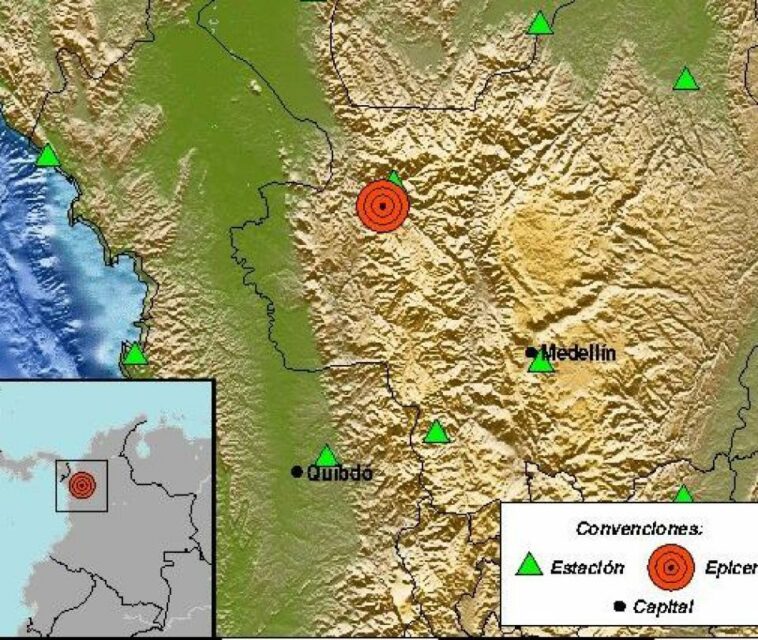 Atención: temblor de 3,5 se sintió en varias regiones de Antioquia este lunes