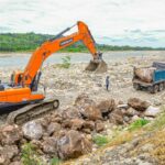 Avanza en más de un 70% la obra de protección en el río Cravo Sur frente a Yopal