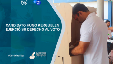Candidato Hugo Kerguelen ejerció su derecho al voto
