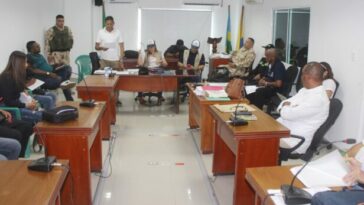 Aspecto del desarrollo del último comité de seguimiento electoral realizado en el municipio de Dibulla.