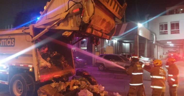 Controlaron un conato de incendio en un vehículo recolector de basuras