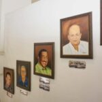 Aspecto de la develación en la Casa de la Cultura de Maicao de las imágenes de los alcaldes que por elección popular ha tenido el municipio.