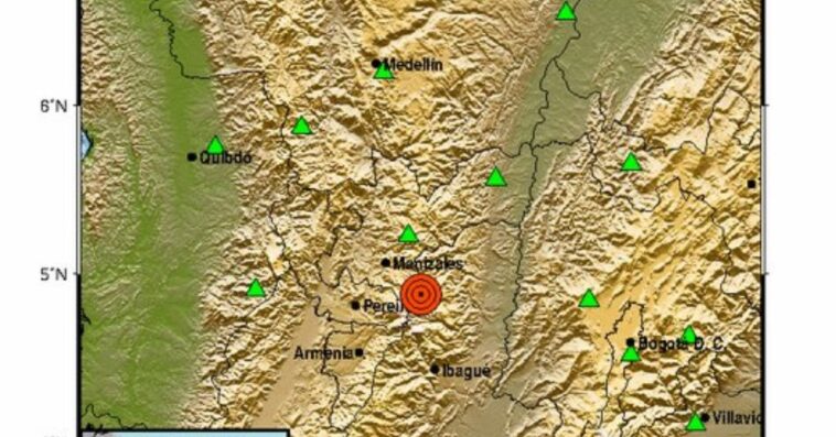 Dos sismos se registraron en el área de influencia del volcán Nevado del Ruiz