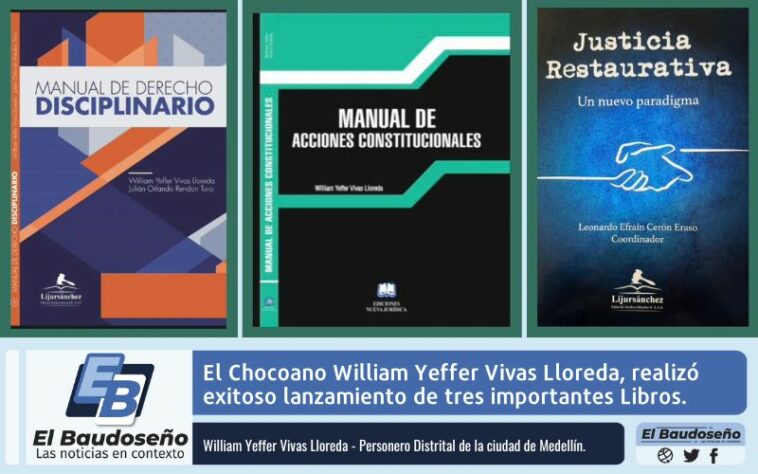 El Chocoano William Yeffer Vivas Lloreda, realizó exitoso lanzamiento de tres importantes Libros.