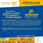 El domingo 12 de noviembre corte de energía en sectores de Casanare, Vichada y Boyacá por mantenimiento