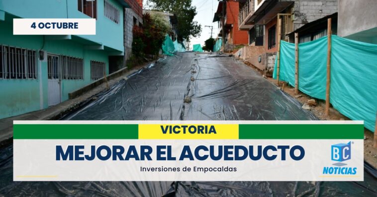 Empocaldas adelanta cinco obras para mejorar la prestación del servicio de acueducto en Victoria