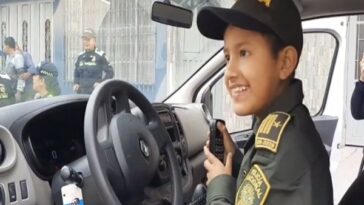 En Pasto le cumplieron el sueño a ‘Miguelito’ de ser Policía por un día