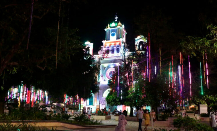 Iluminación de la Catedral de Montería entra en mantenimiento