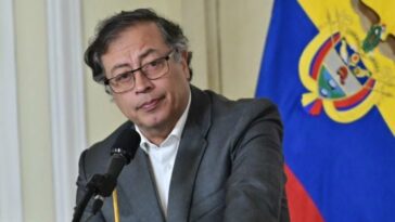 Gustavo Petro, presidente de Colombia, en un evento en la Casa de Nariño