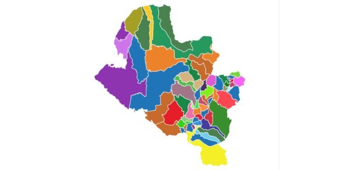 Mapa de los alcaldes electos de Nariño