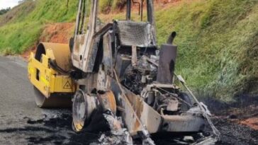 Obras en vía del Cauca, en riesgo por ataques a maquinaria amarilla