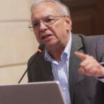El ministro de Hacienda, Ricardo Bonila, en el debate de control político por la crisis cafetera.