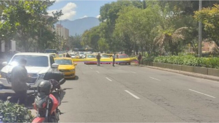 Protesta en Bogotá: bloqueo en avenida Esperanza con Carrera 60