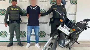 Recuperación de motocicleta y captura en el barrio Quirinal de Neiva