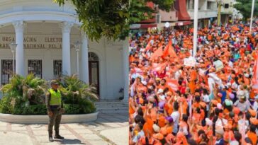 Santa Marta: por manifestaciones de Fuerza Ciudadana tienen cerrada la Registraduría