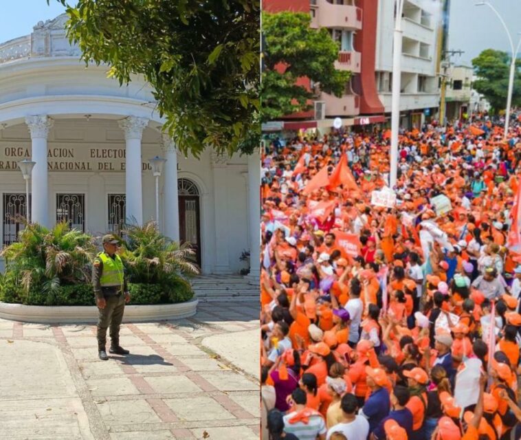 Santa Marta: por manifestaciones de Fuerza Ciudadana tienen cerrada la Registraduría