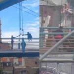 «Se iba a tirar», policías ayudaron a una mujer en el Puente Arcoíris, en Pasto
