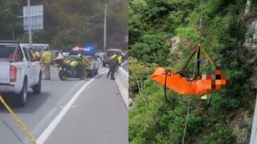 Una mujer cae a un abismo en vía Santa Fe de Antioquia - Medellín tras fuerte accidente