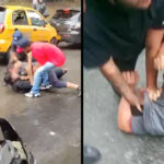 VIDEO. En plena calle dos conductores de servicio público se dieron puño y pata hasta el cansancio