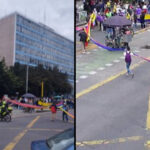 Vías cerradas en Bogotá por marchas contra el Gobierno Petro