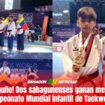 ¡Que orgullo! Dos sahagunenses ganan medalla en campeonato Mundial Infantil de Taekwondo
