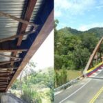 ¿Qué pasa realmente con la lámina deformada que se ve en el puente El Alambrado?