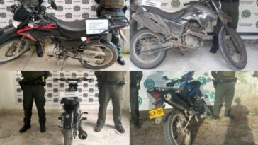 Autoridades buscan a los dueños de motocicletas recuperadas