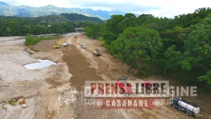 Avanza construcción de dique de 660 metros en el río Túa