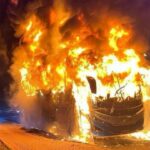 Bus fue incendiado por desconocidos a la salida de Yopal, Casanare: esto se sabe