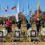 Cuatro veteranos del Batallón Colombia fueron sepultados en Corea del Sur