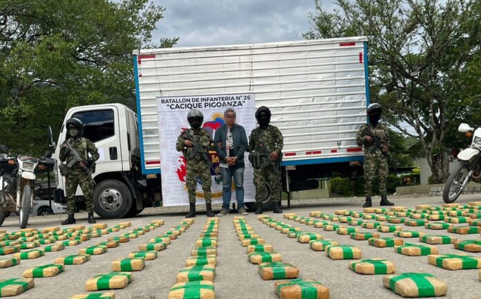 Ejército incautó millonario cargamento de droga