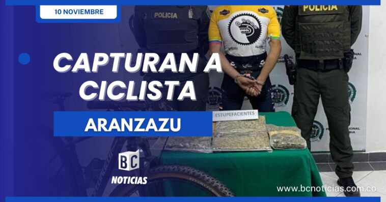 En Aranzazu sorprenden a un ciclista transportando más de un kilo de marihuana