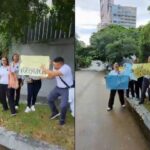 En video: el clamor de exempleados a una empresa por una suma de dinero en Barranquilla