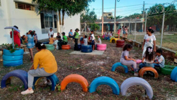 Entregan parque ecológico para niños en el barrio Vereda Tropical en Montería