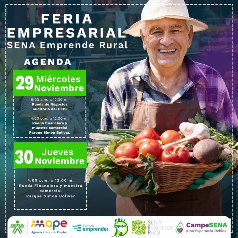 Feria empresarial ‘Sena Emprende Rural’ se realizará en Santa Marta