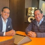 En un lugar de Bogotá se reunieron Jairo Aguilar Deluque gobernador electo de La Guajira y Federico Restrepo, presidente de la multinacional NG Energy en Colombia.
